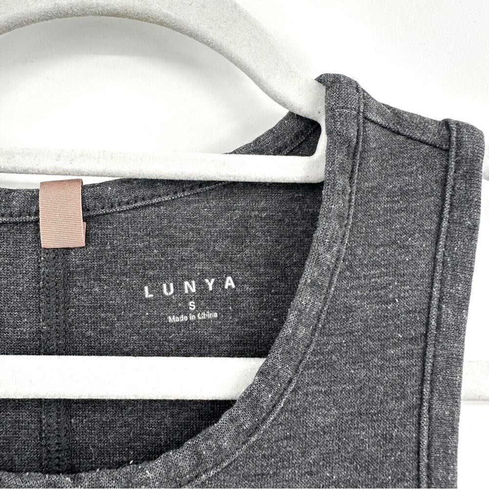 Lunya | Restore Grey Fitted Midi Lounge Tank Dress Size Small - Picture 6 of 7